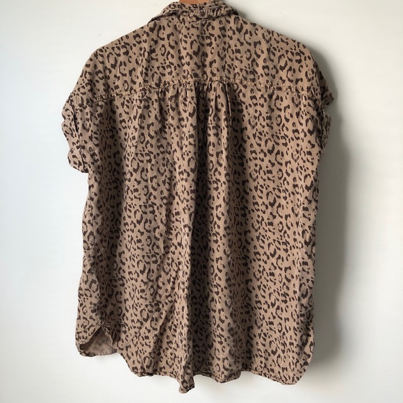 C&C California Leopard print oversized blouse - Picture 2 of 9